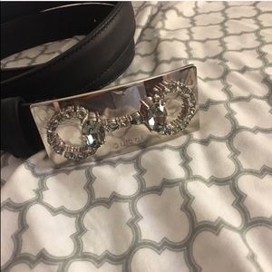 Bling out Women’s Gucci belt.
